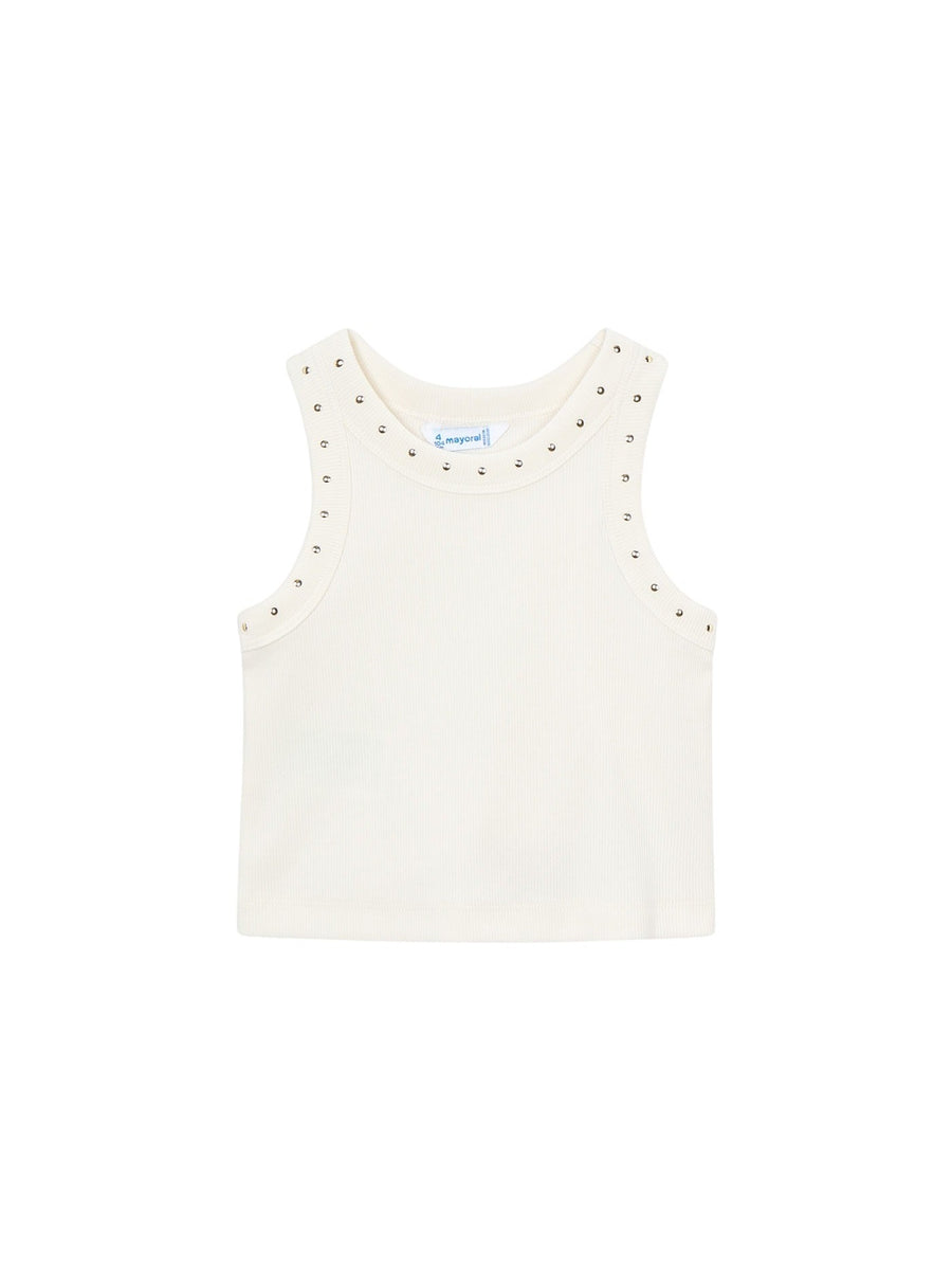 Camiseta alças Crú (Creme / Pérola)  para Menina - Mayoral