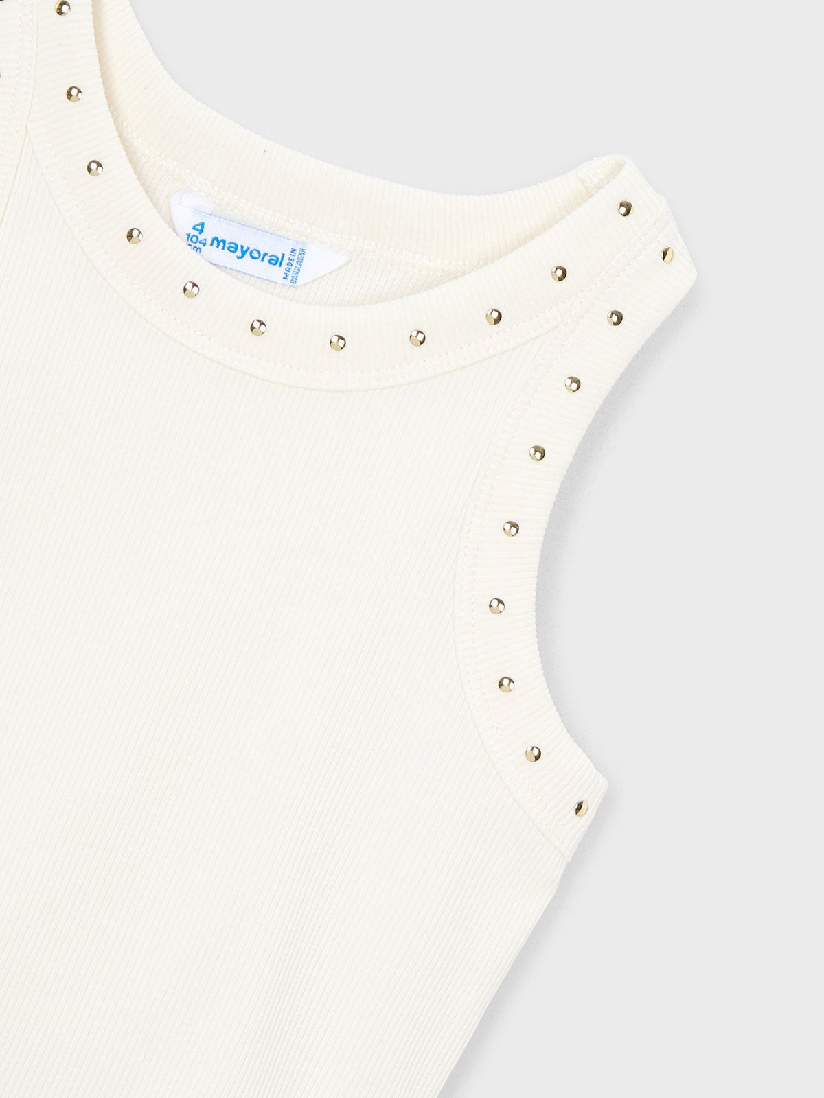Camiseta alças Crú (Creme / Pérola)  para Menina - Mayoral