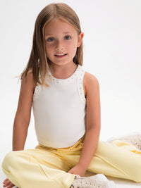 Camiseta alças Crú (Creme / Pérola)  para Menina - Mayoral