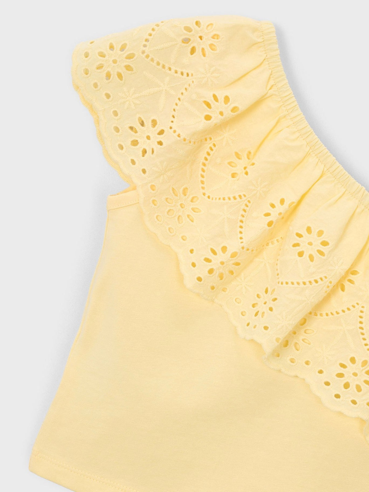 Blusa alças perfurada Baunilha (Amarelo Pálido)  para Menina - Mayoral