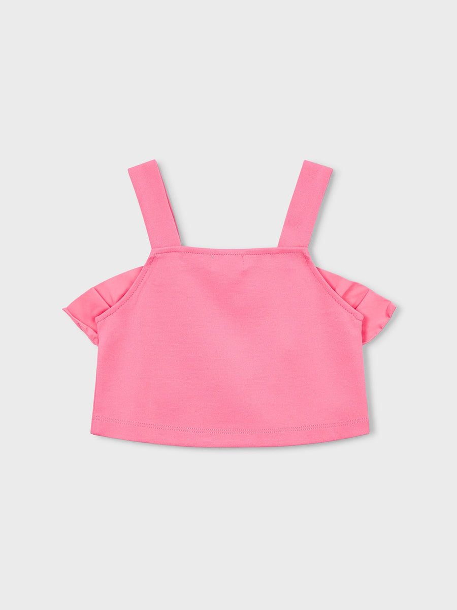 Top com babados Gerânio (Rosa)  para Menina - Mayoral