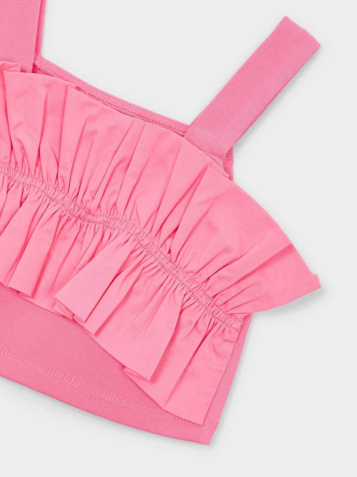 Top com babados Gerânio (Rosa)  para Menina - Mayoral