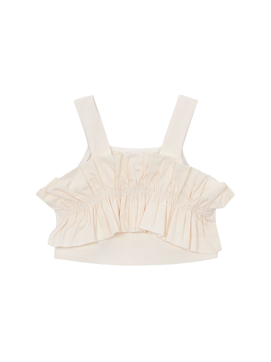 Top com babados Crú (Creme / Pérola)  para Menina - Mayoral