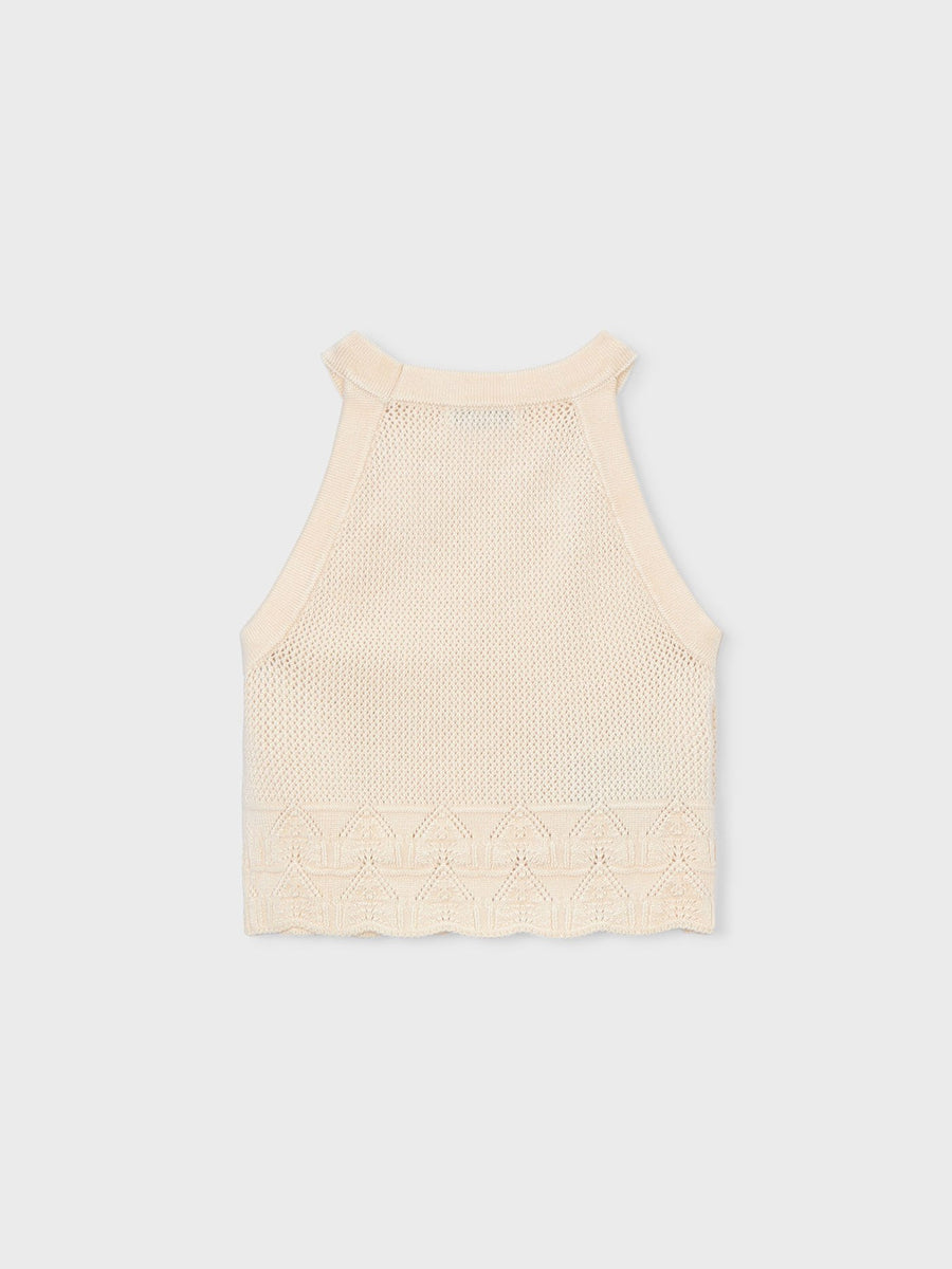 Top tricô Grão bico (Bege)  para Menina - Mayoral