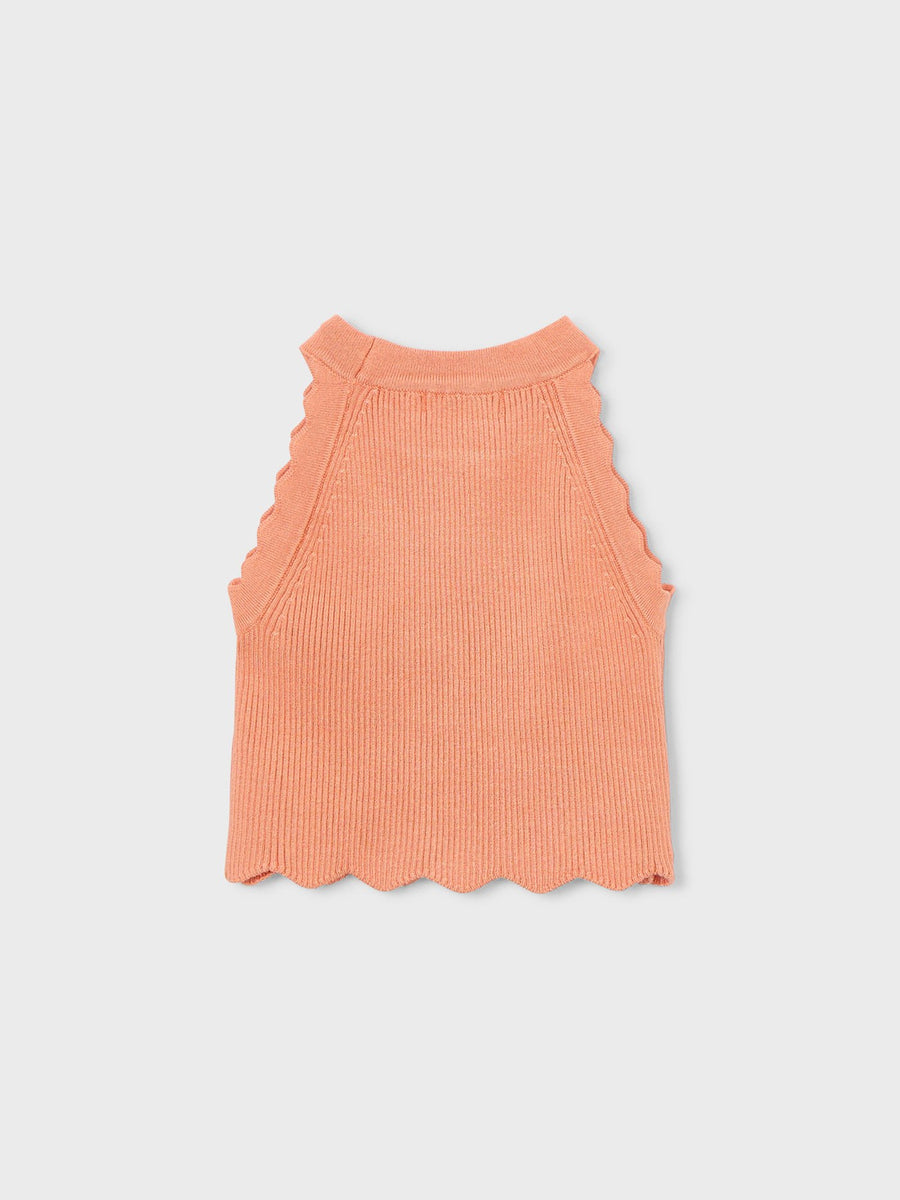Top tricô Pêssego (Laranja Outono)  para Menina - Mayoral