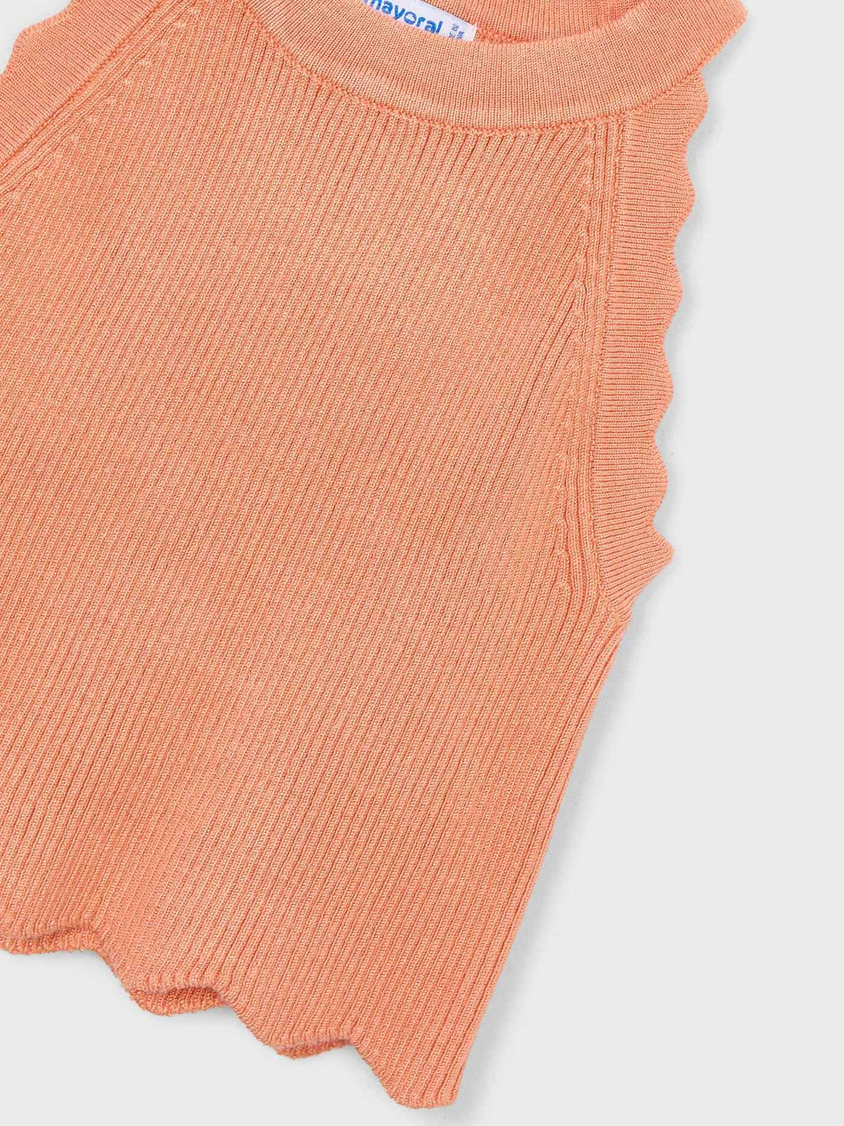 Top tricô Pêssego (Laranja Outono)  para Menina - Mayoral