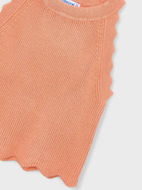 Top tricô Pêssego (Laranja Outono)  para Menina - Mayoral
