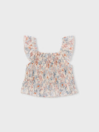 Top bambula estampado Salmão (Salmão)  para Menina - Mayoral