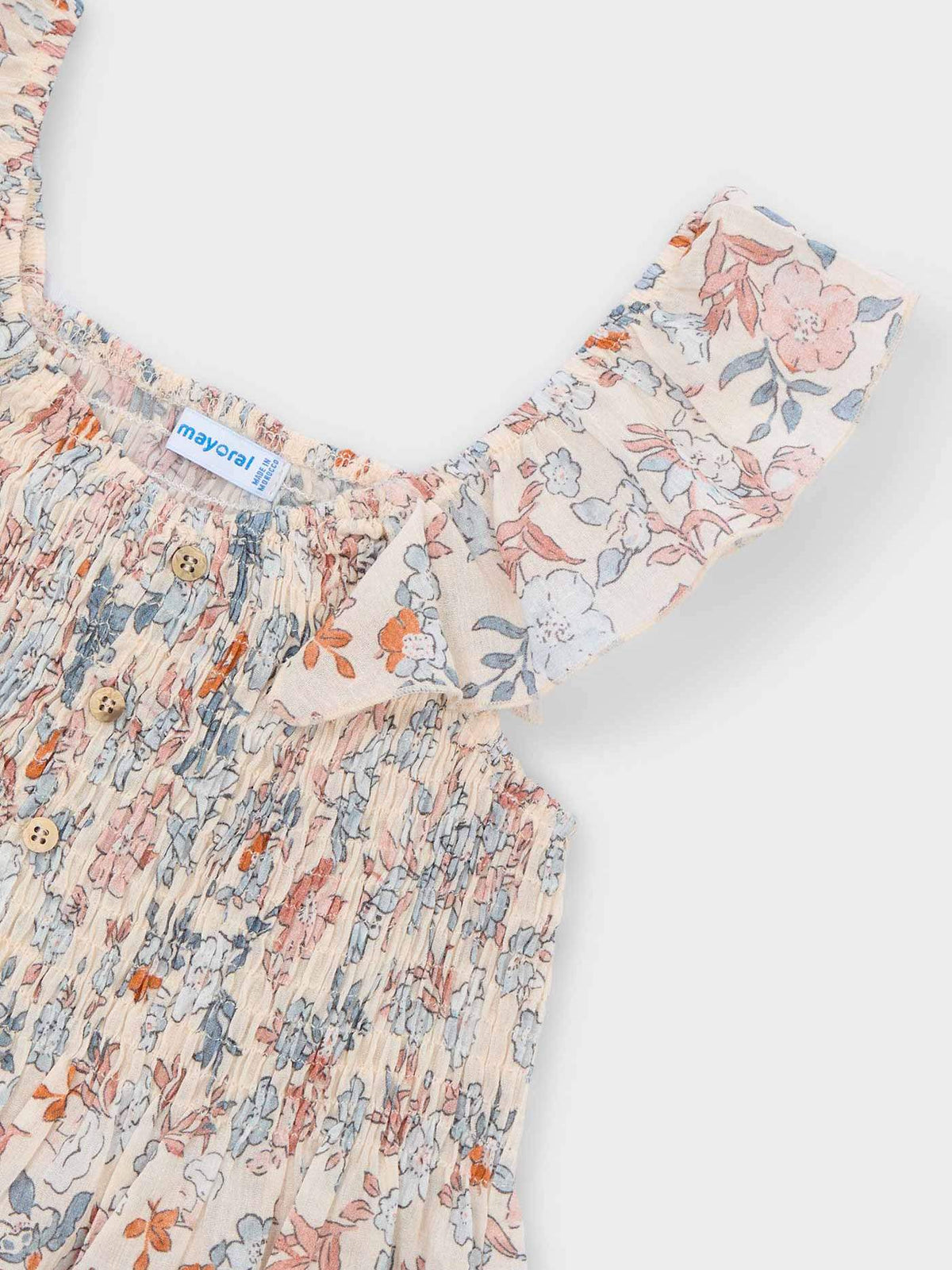Top bambula estampado Salmão (Salmão)  para Menina - Mayoral