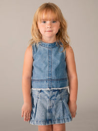 Top jeans fluido Claro (Ganga c/ Lavagem)  para Menina - Mayoral