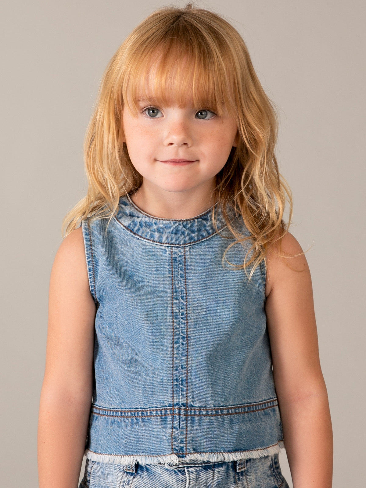 Top jeans fluido Claro (Ganga c/ Lavagem)  para Menina - Mayoral