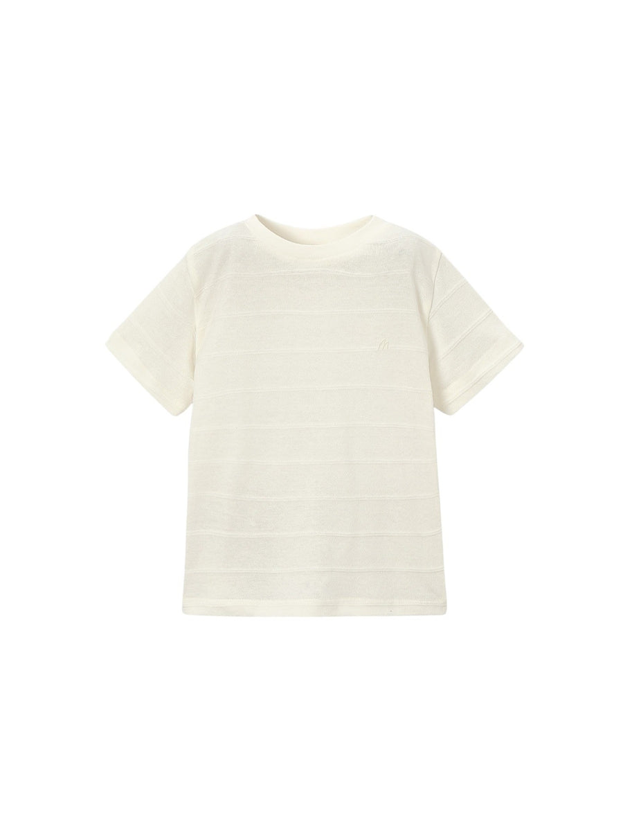 T´shirt estruturada Nata (Creme / Pérola)  para Menino - Mayoral