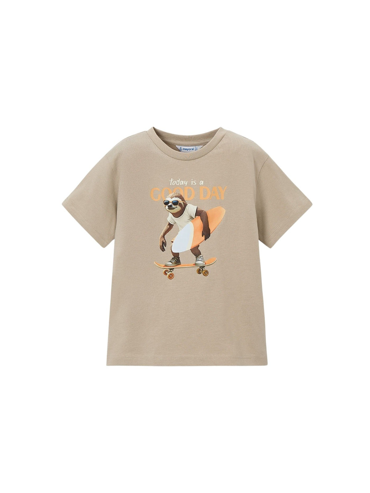 T´shirt "good day" Topeira (Castanho Claro)  para Menino - Mayoral