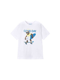 T´shirt "good day" Branco (Branco)  para Menino - Mayoral