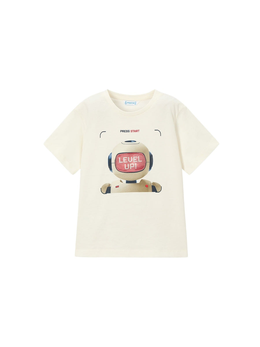 Camiseta lenticular Nata (Creme / Pérola)  para Menino - Mayoral