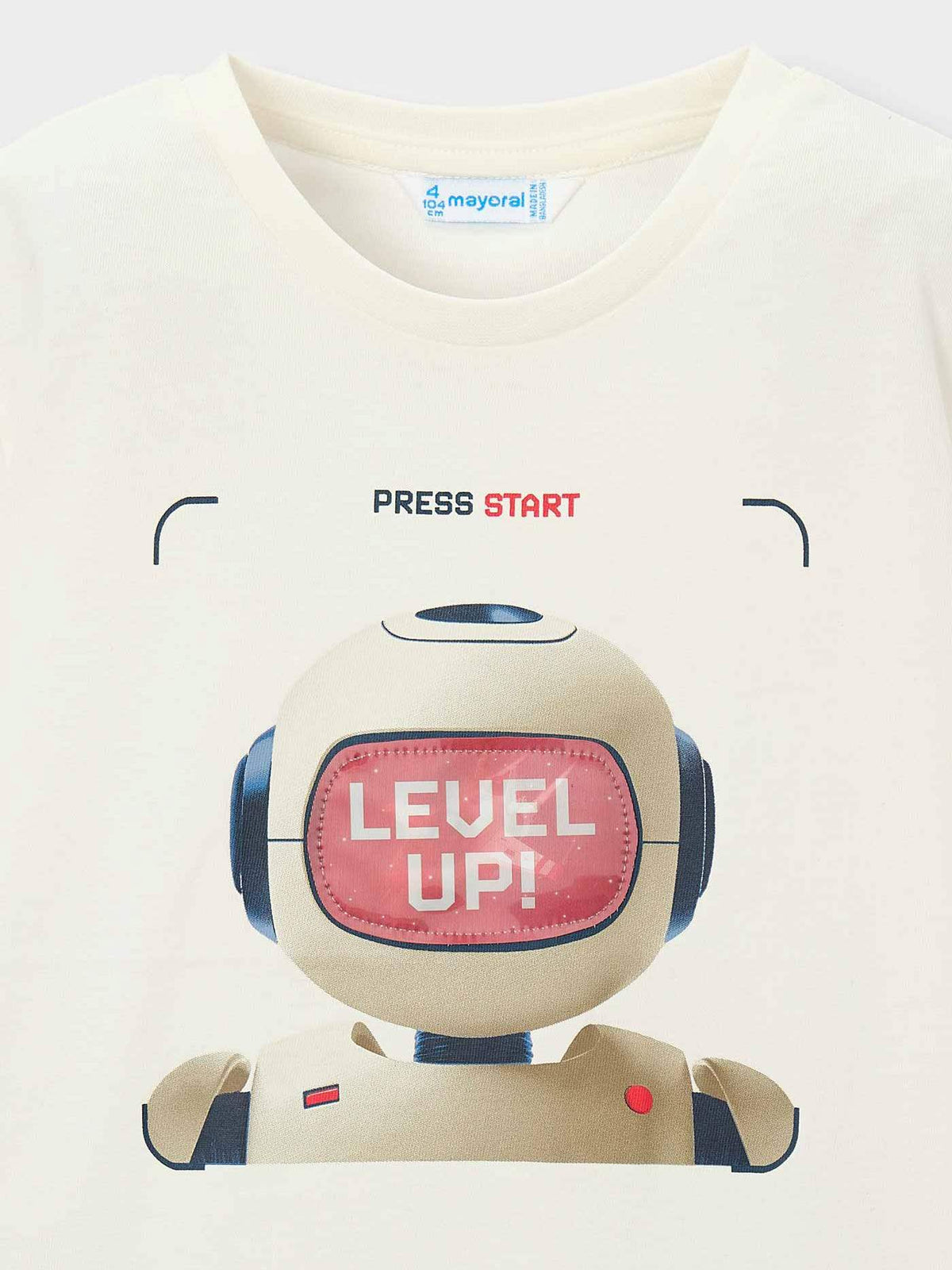 Camiseta lenticular Nata (Creme / Pérola)  para Menino - Mayoral