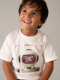 Camiseta lenticular Nata (Creme / Pérola)  para Menino - Mayoral