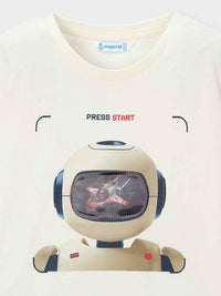 Camiseta lenticular Nata (Creme / Pérola)  para Menino - Mayoral
