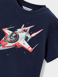 T´shirt nave Marinho (Marinho)  para Menino - Mayoral
