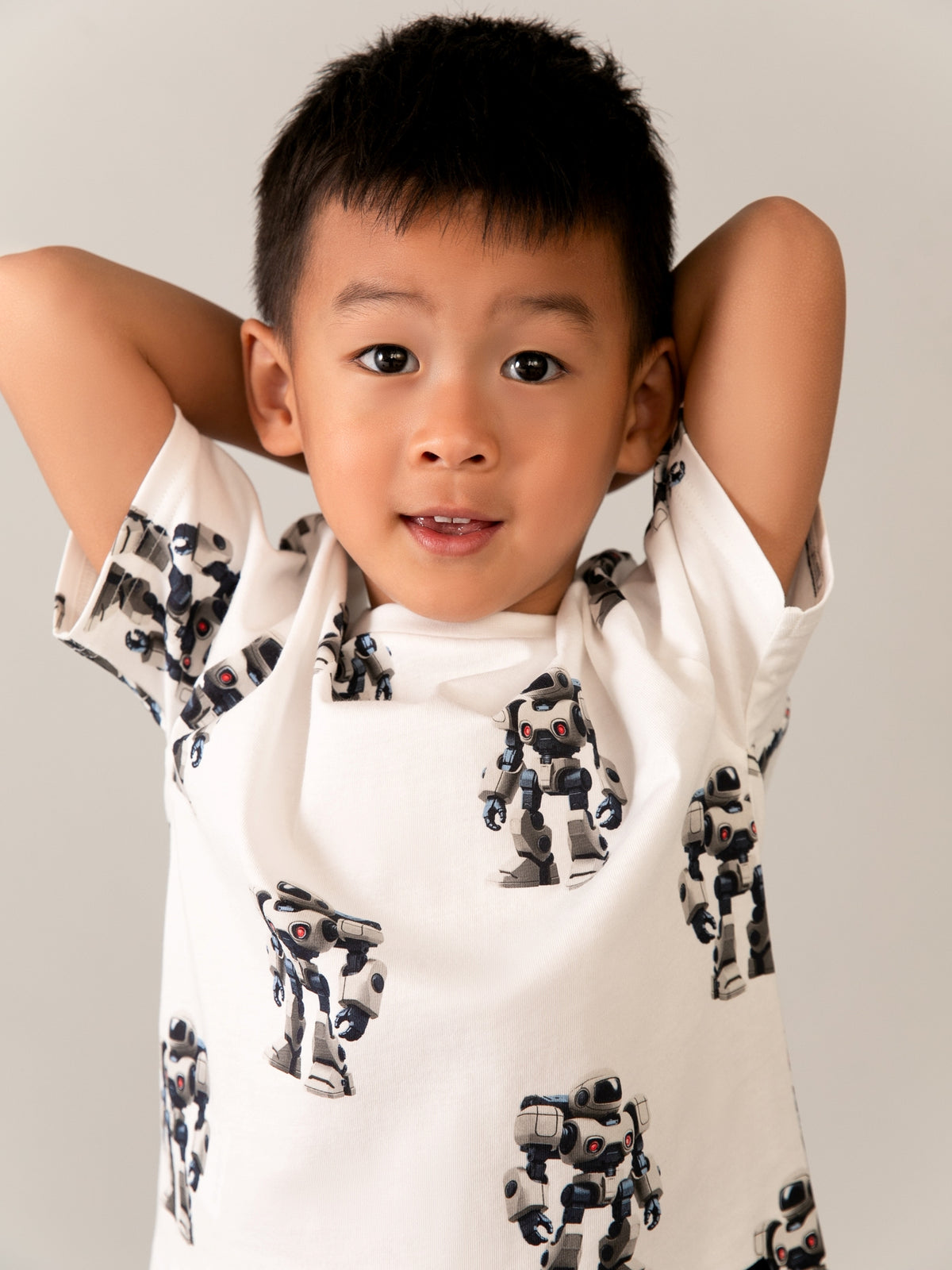 Camiseta estampada Robots (Branco)  para Menino - Mayoral