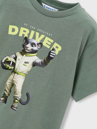 T´shirt driver Verde (Verde)  para Menino - Mayoral