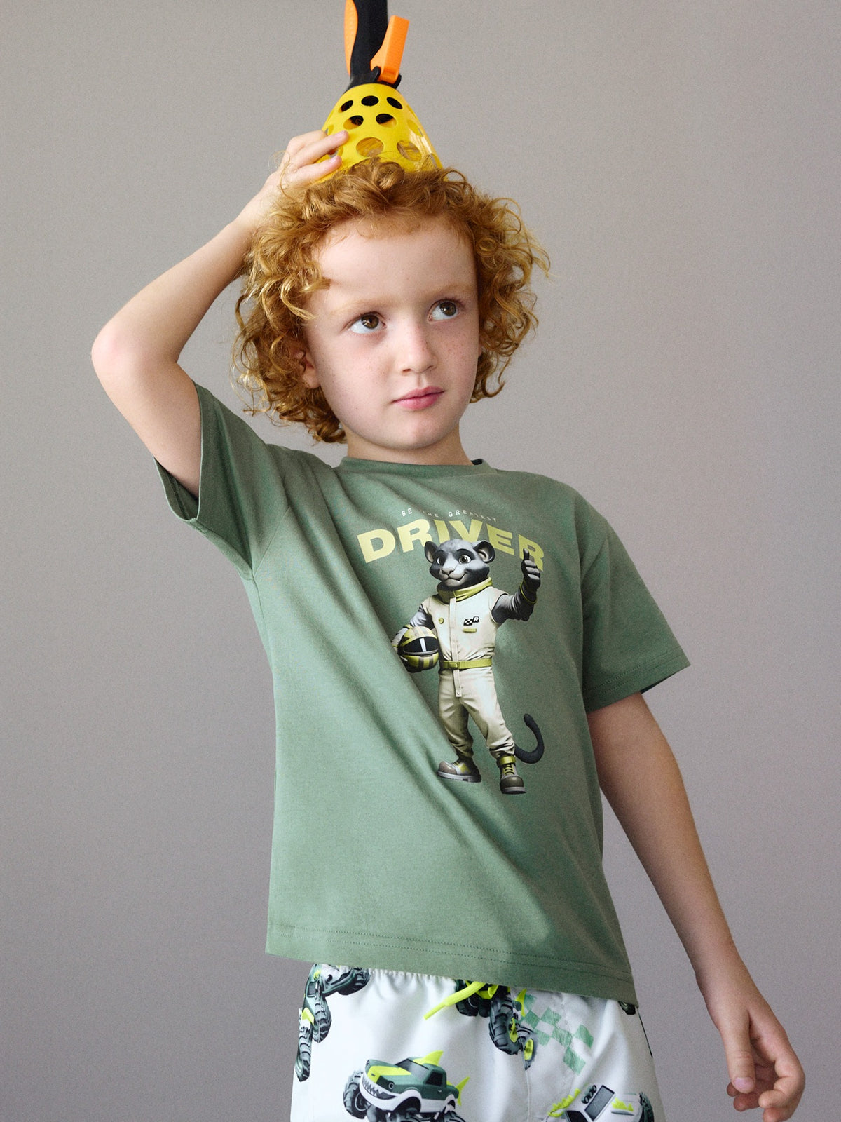 T´shirt driver Verde (Verde)  para Menino - Mayoral