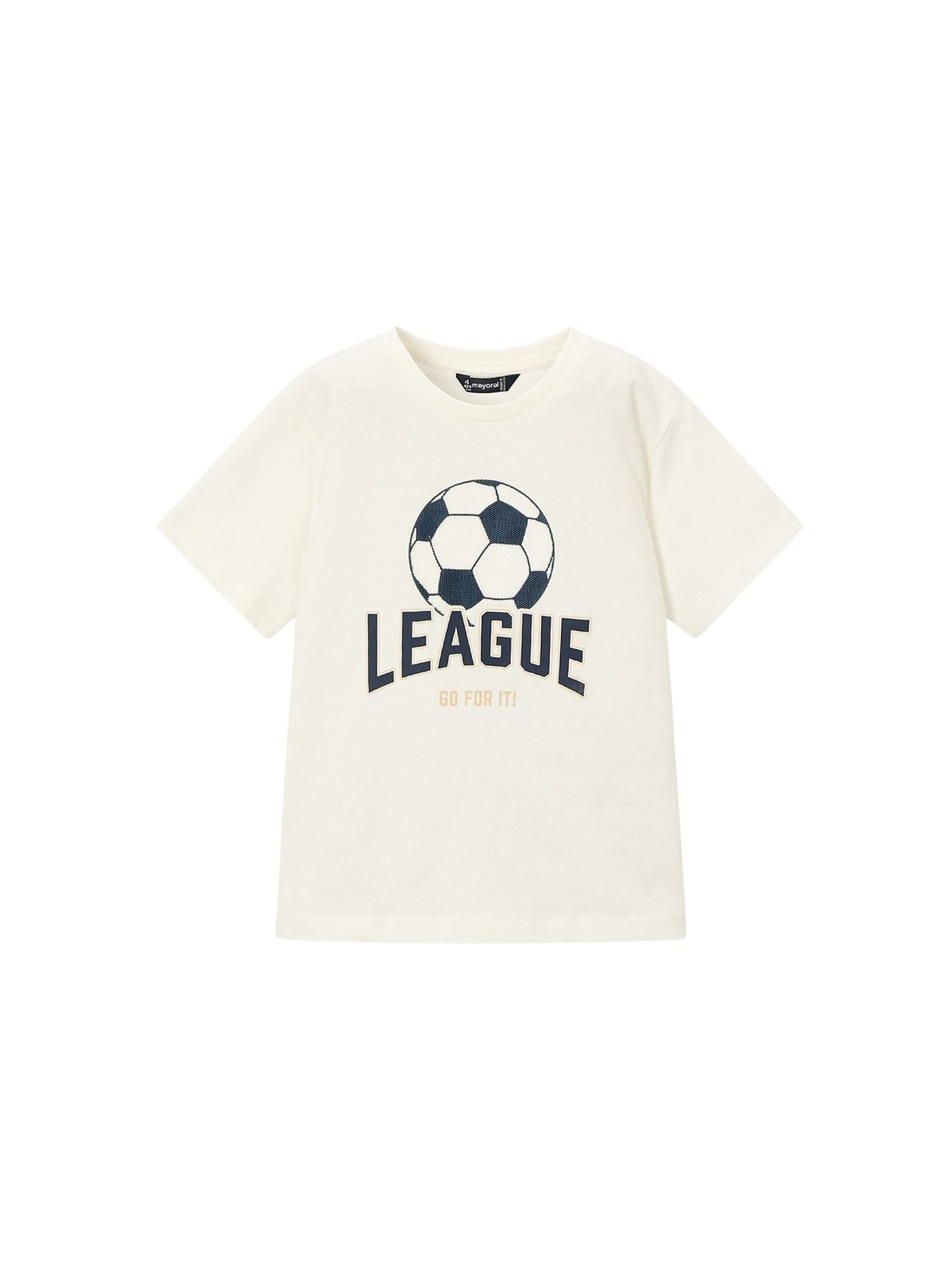 T´shirt "league" Nata (Creme / Pérola)  para Menino - Mayoral