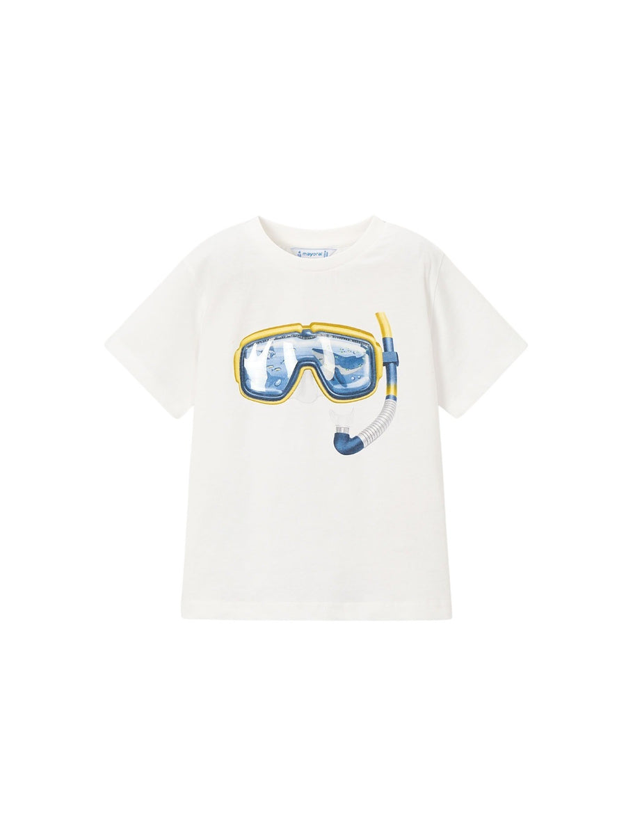 Camiseta m/curta ilusão Branco (Branco)  para Menino - Mayoral