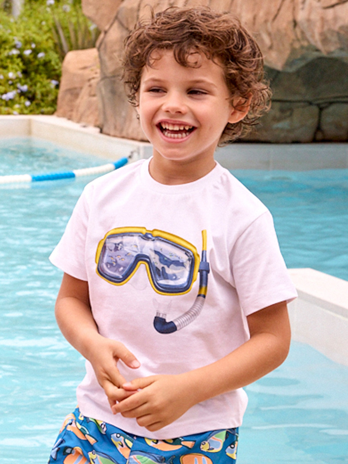 Camiseta m/curta ilusão Branco (Branco)  para Menino - Mayoral