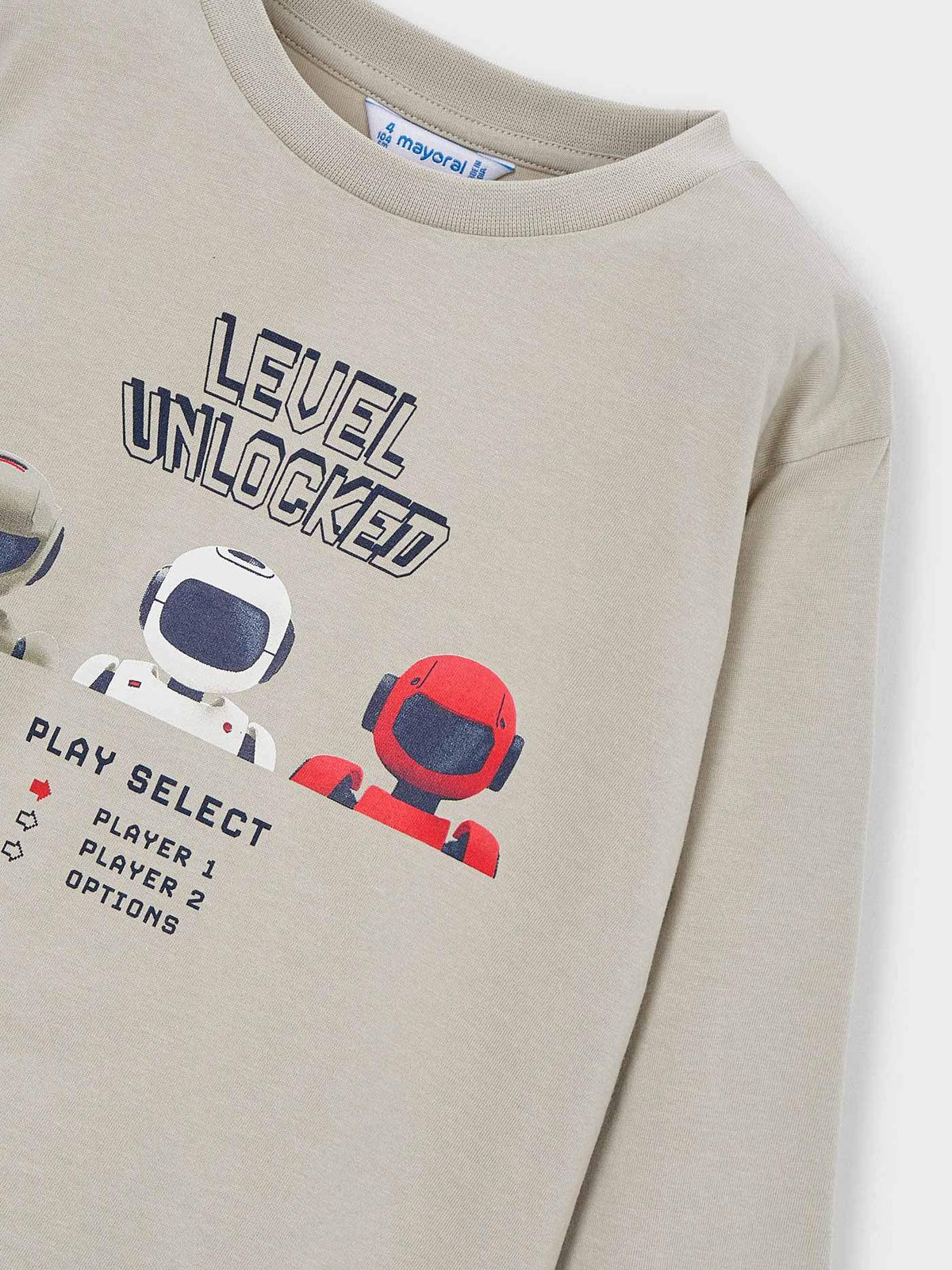 Camisola robots Pedra (Cinza Claro)  para Menino - Mayoral