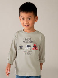 Camisola robots Pedra (Cinza Claro)  para Menino - Mayoral