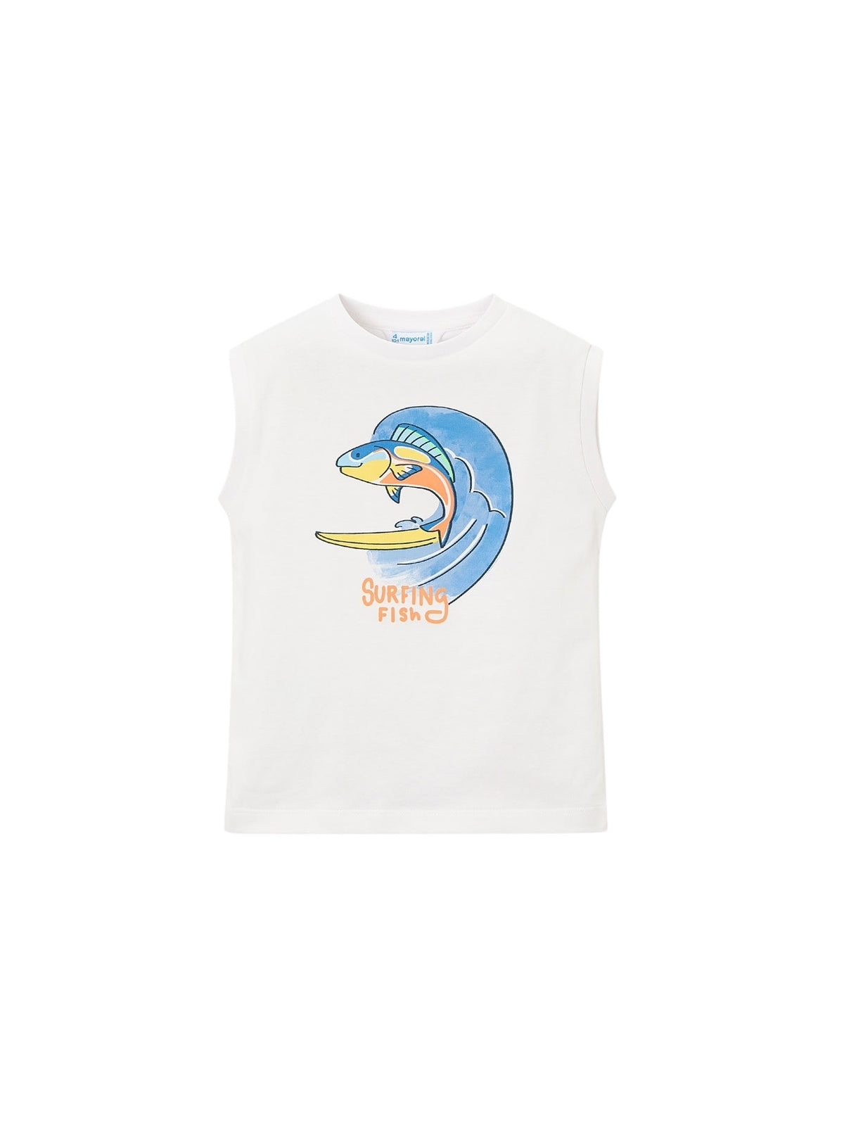 Camiseta alças Branco (Branco)  para Menino - Mayoral