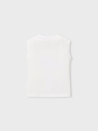 Camiseta alças Branco (Branco)  para Menino - Mayoral