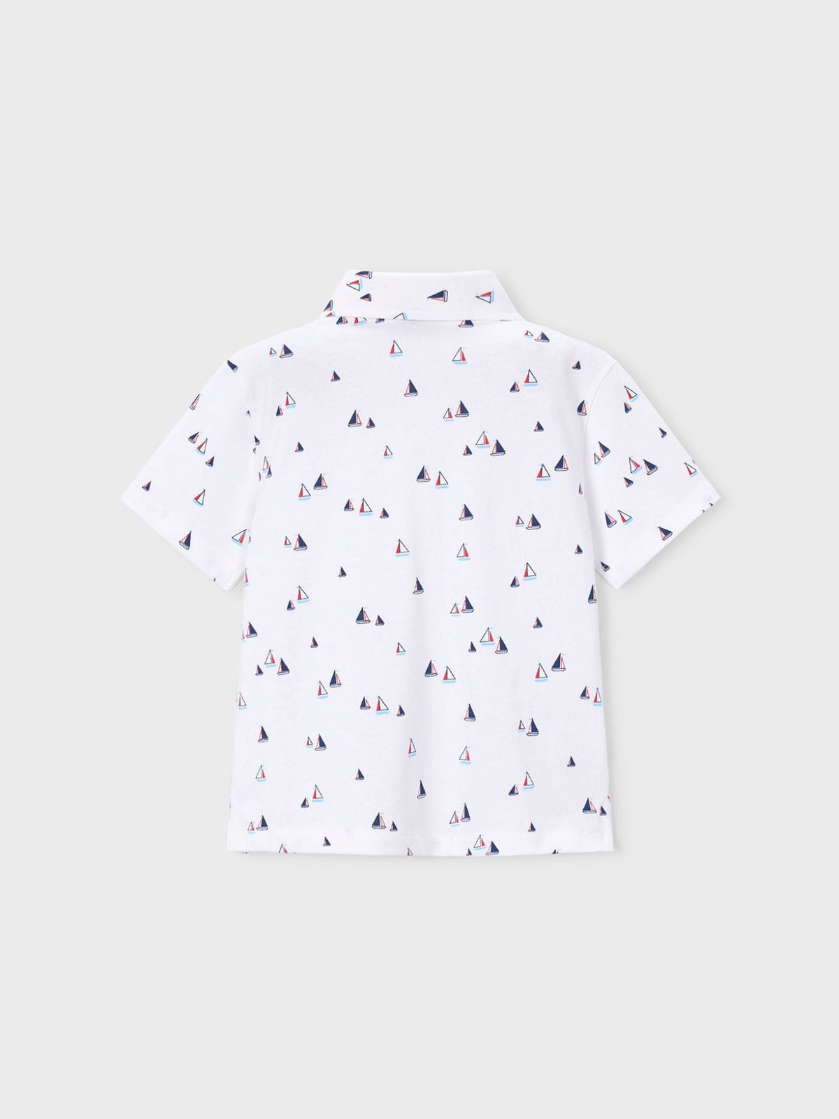 Polo m/curta estampada Bco-tomate (Vermelho)  para Menino - Mayoral