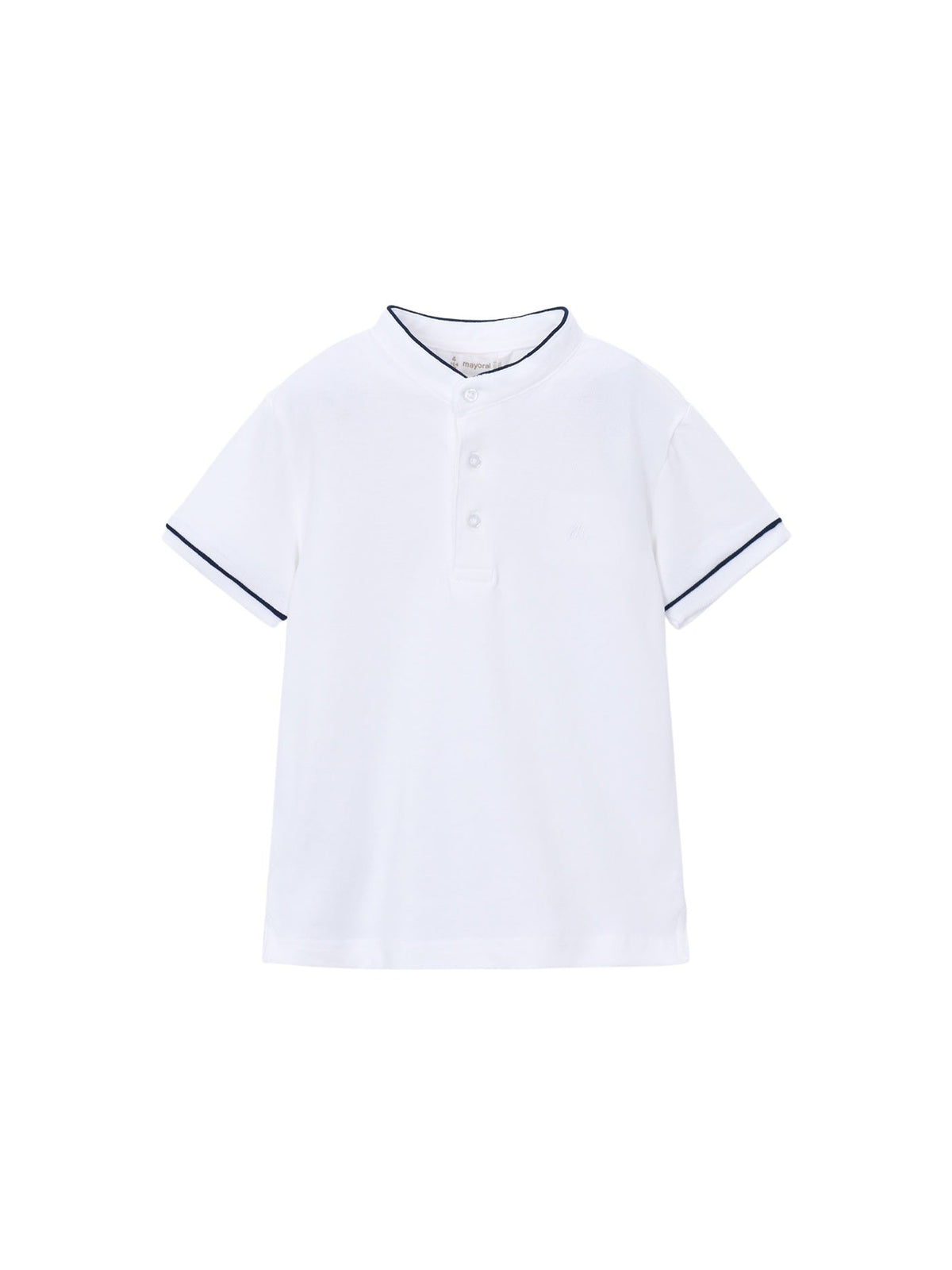 Polo m/curta gola mao Branco (Branco)  para Menino - Mayoral