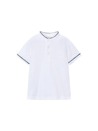 Polo m/curta gola mao Branco (Branco)  para Menino - Mayoral