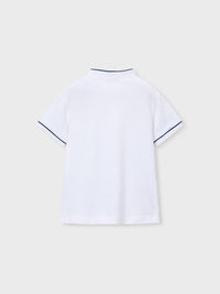 Polo m/curta gola mao Branco (Branco)  para Menino - Mayoral
