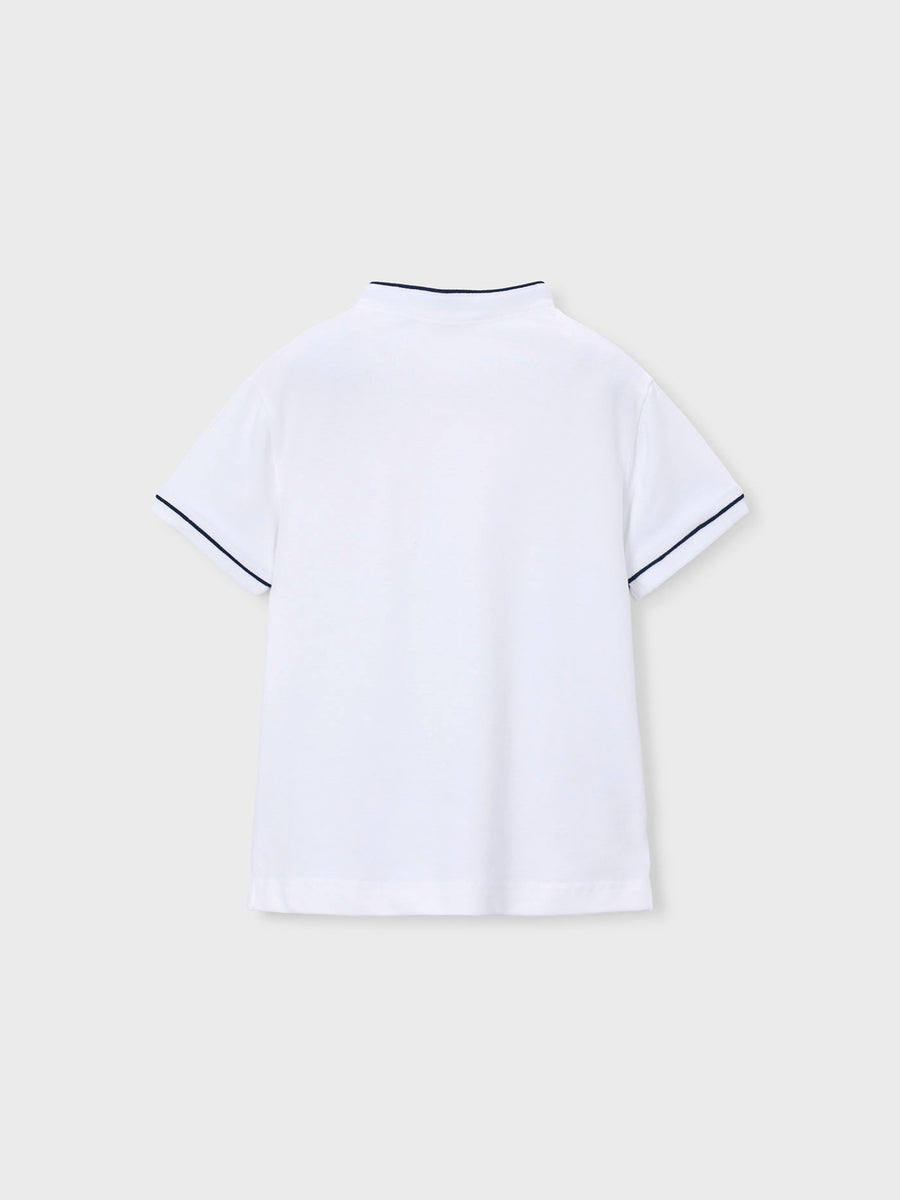 Polo m/curta gola mao Branco (Branco)  para Menino - Mayoral