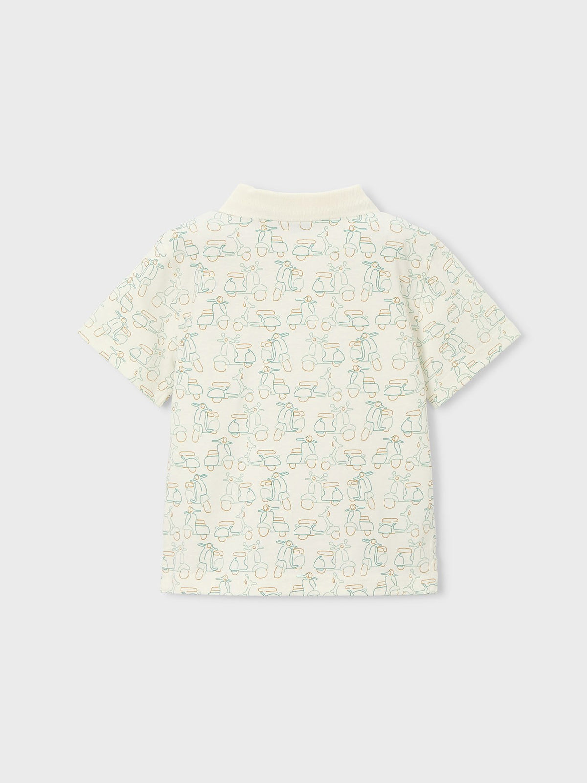 Polo m/curta estampada Nata-alga (Verde)  para Menino - Mayoral