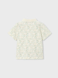 Polo m/curta estampada Nata-alga (Verde)  para Menino - Mayoral