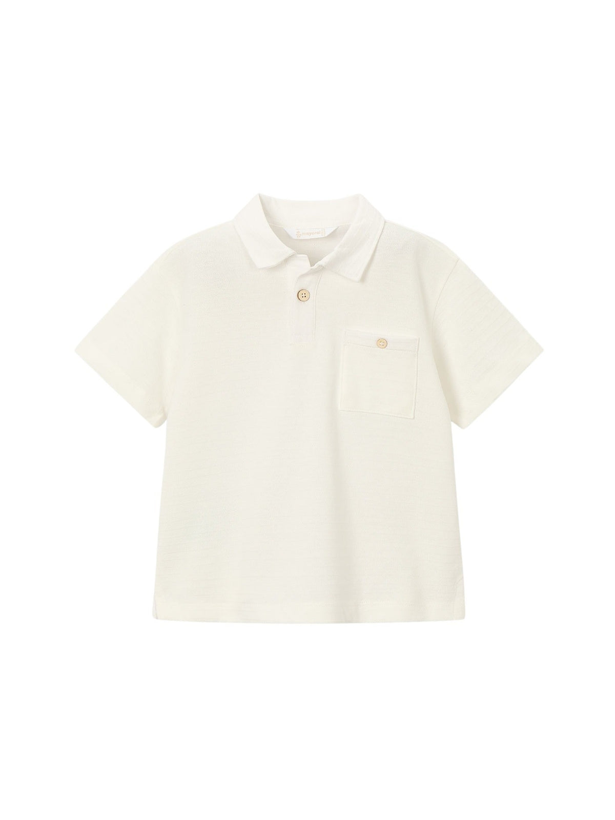 Polo m/c estructura Nata (Creme / Pérola)  para Menino - Mayoral