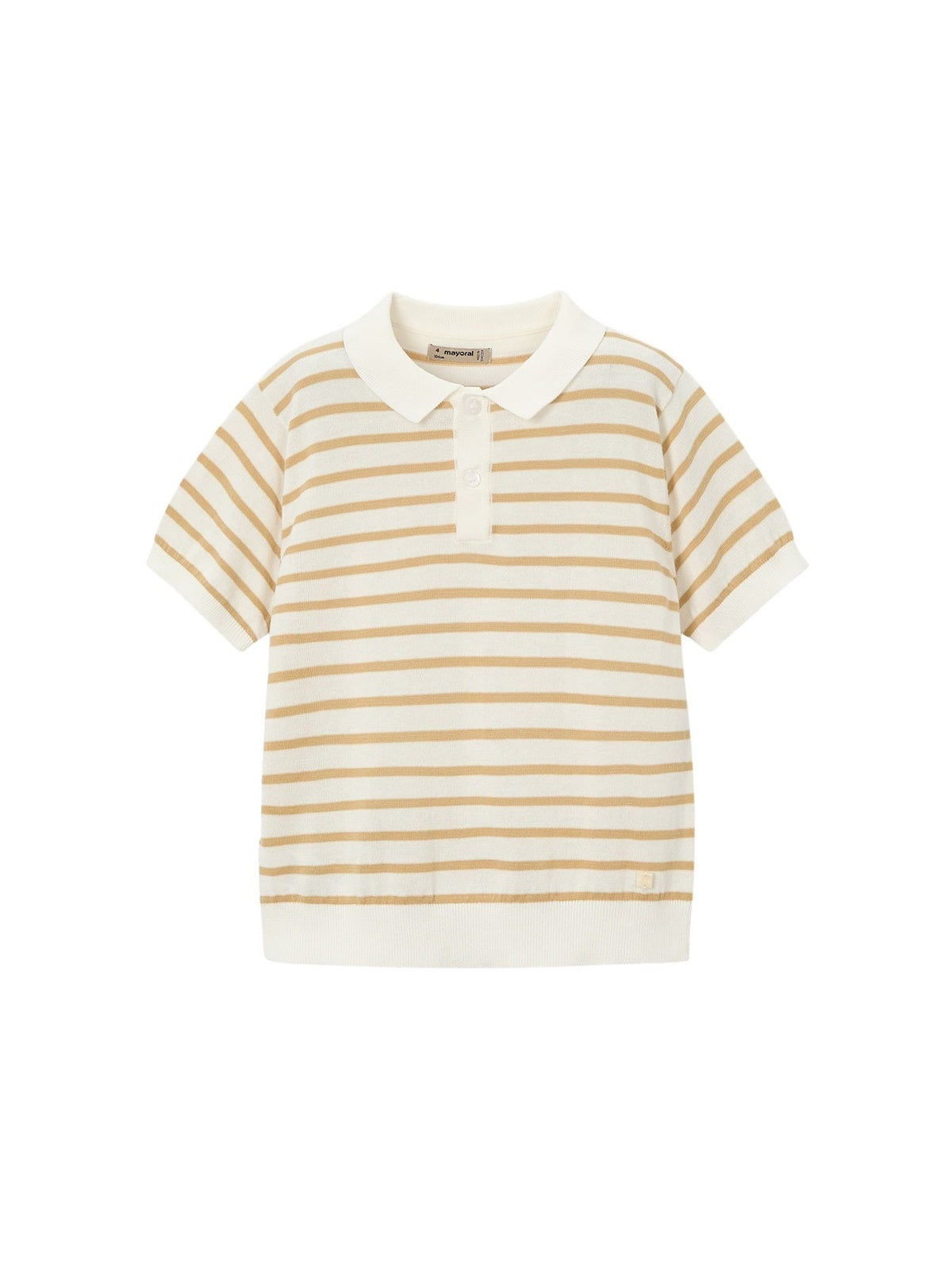 Polo m/curta tricô Nata-mocca (Castanho Claro)  para Menino - Mayoral