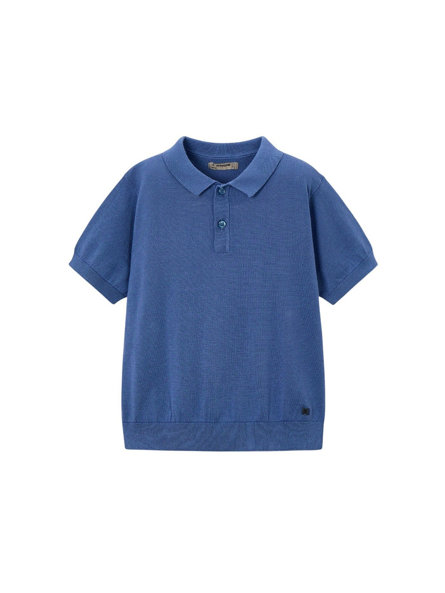 Polo m/curta tricô Índigo (Azul)  para Menino - Mayoral