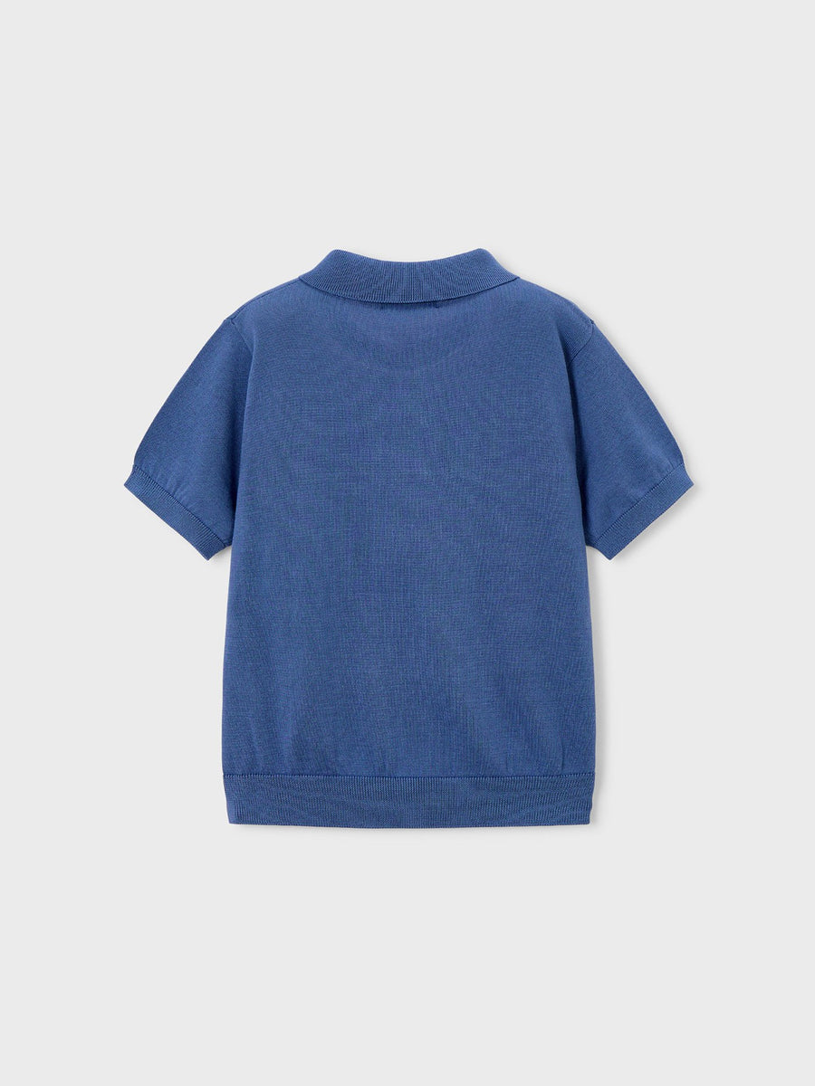 Polo m/curta tricô Índigo (Azul)  para Menino - Mayoral