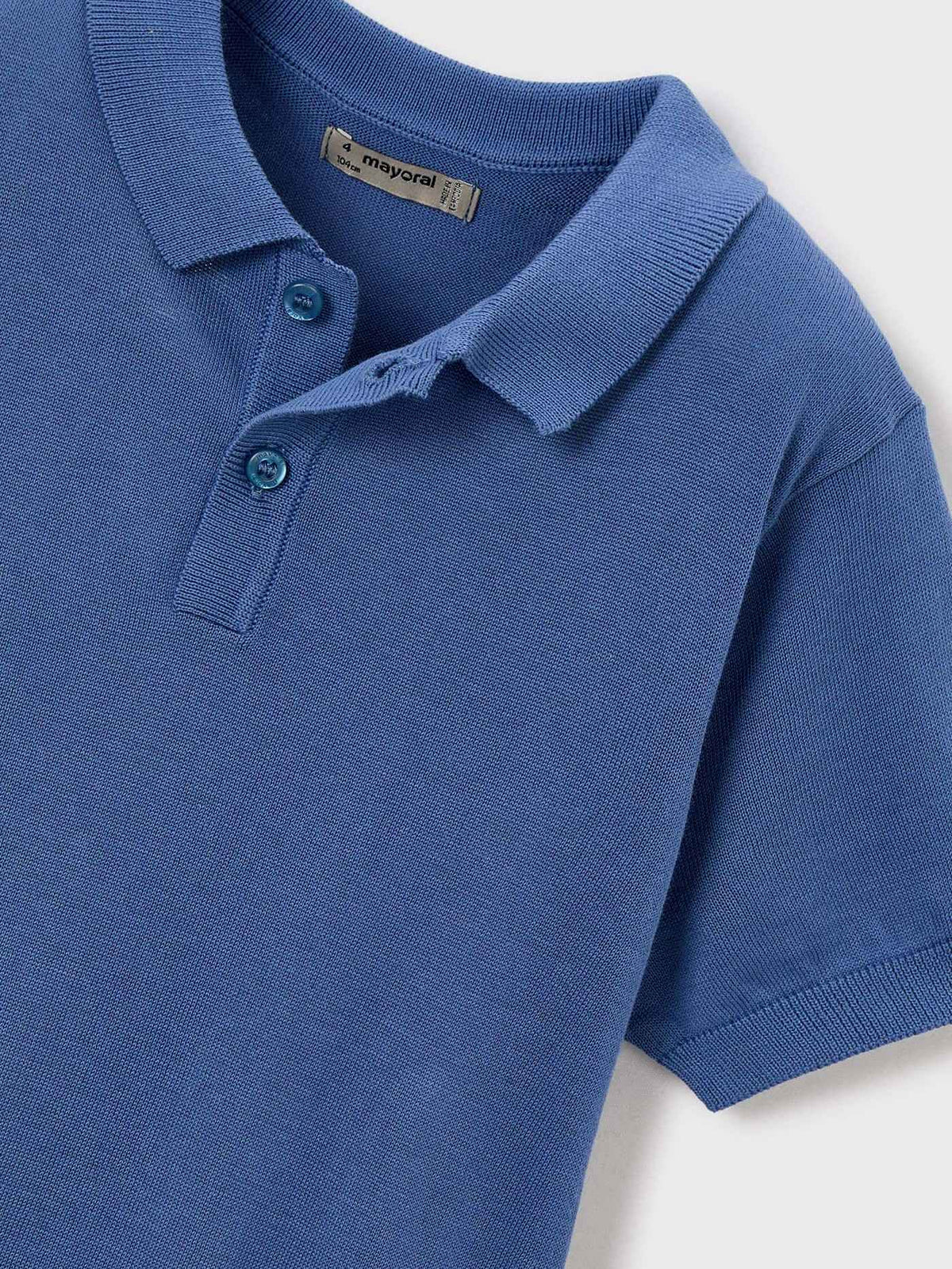 Polo m/curta tricô Índigo (Azul)  para Menino - Mayoral