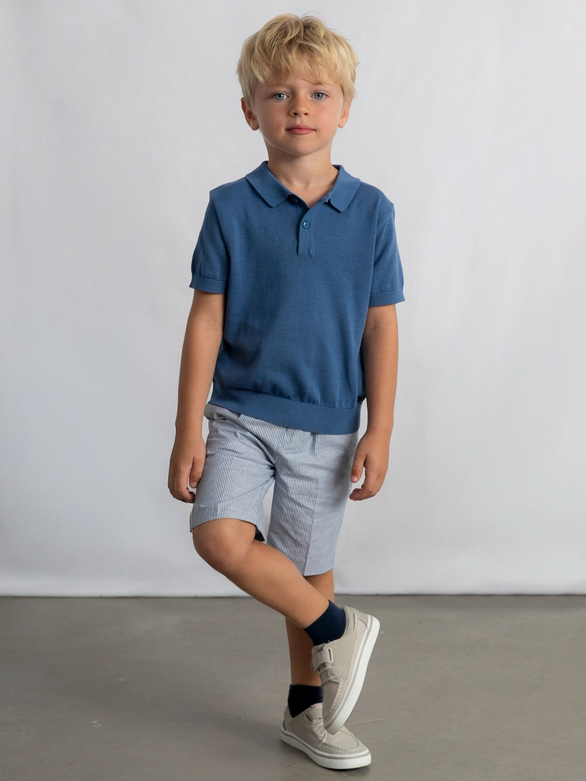Polo m/curta tricô Índigo (Azul)  para Menino - Mayoral