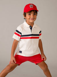 Polo m/curta Nata-tomat (Vermelho)  para Menino - Mayoral