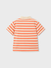 Polo m/curta riscas Laranja (Laranja)  para Menino - Mayoral