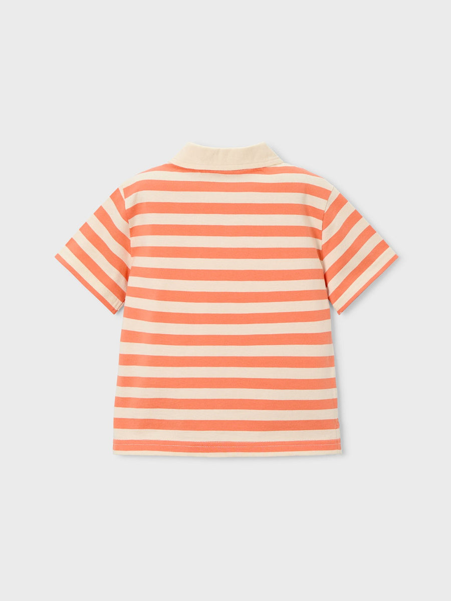 Polo m/curta riscas Laranja (Laranja)  para Menino - Mayoral