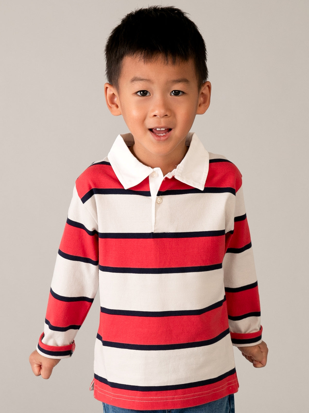 Polo m/comp. riscas Tomate (Vermelho)  para Menino - Mayoral